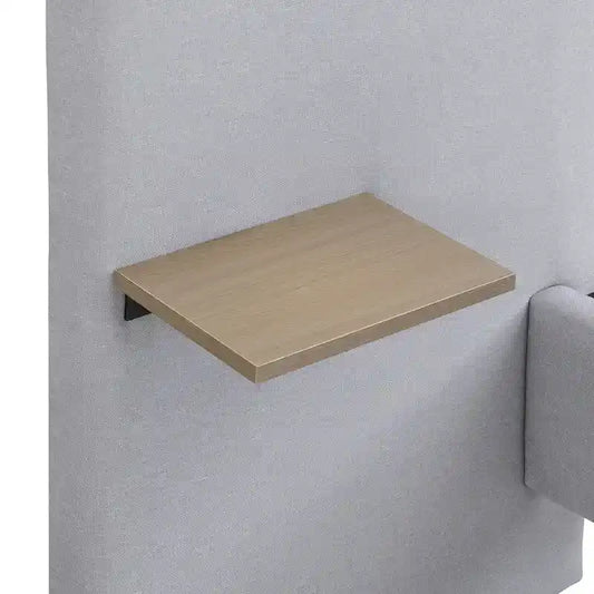 Grey Linen Platform Bed Upholstered Wingback Big Frame Bed with Bedside Lights and Shelves Storage Bed, Chic Panel Bed