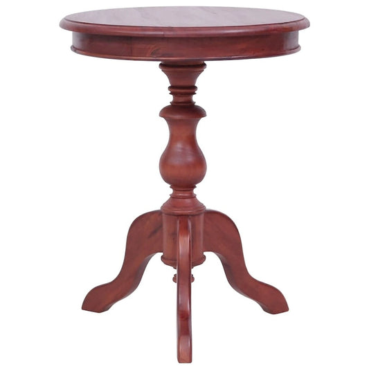 vidaXL Side Table Brown 19.7x19.7x25.6 Solid Mahogany Wood