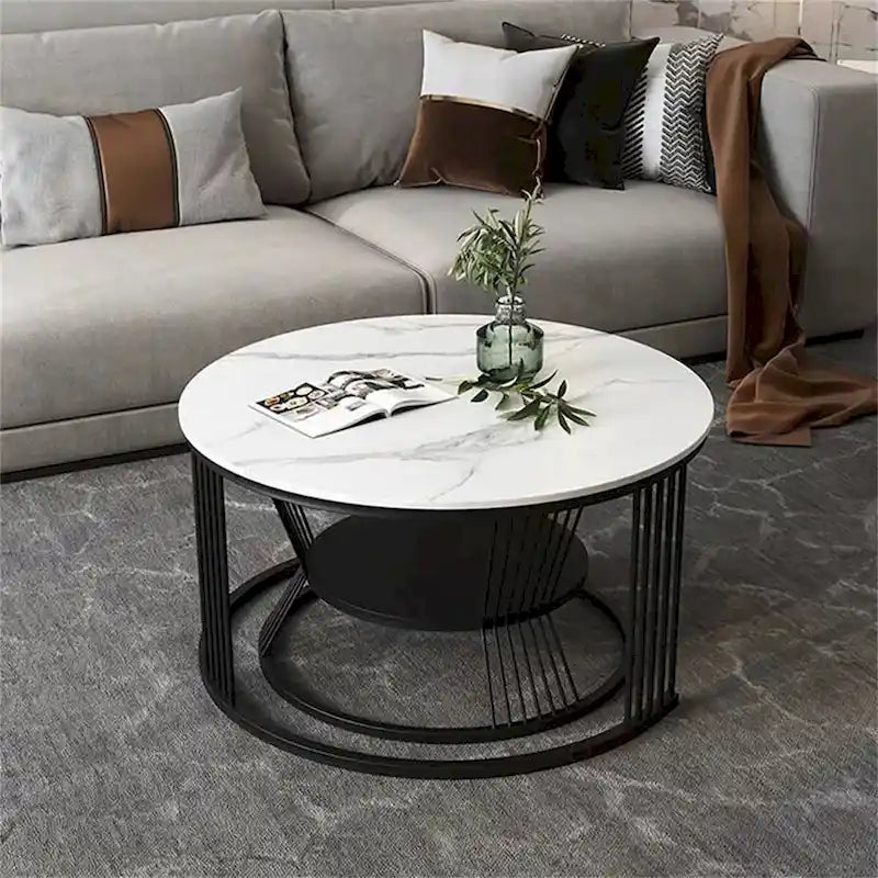 Round Modern Nesting Coffee Set of 2