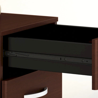 3-Drawer Mobile File Cabinet with Lock – Multiple Finishes, 1-Person
