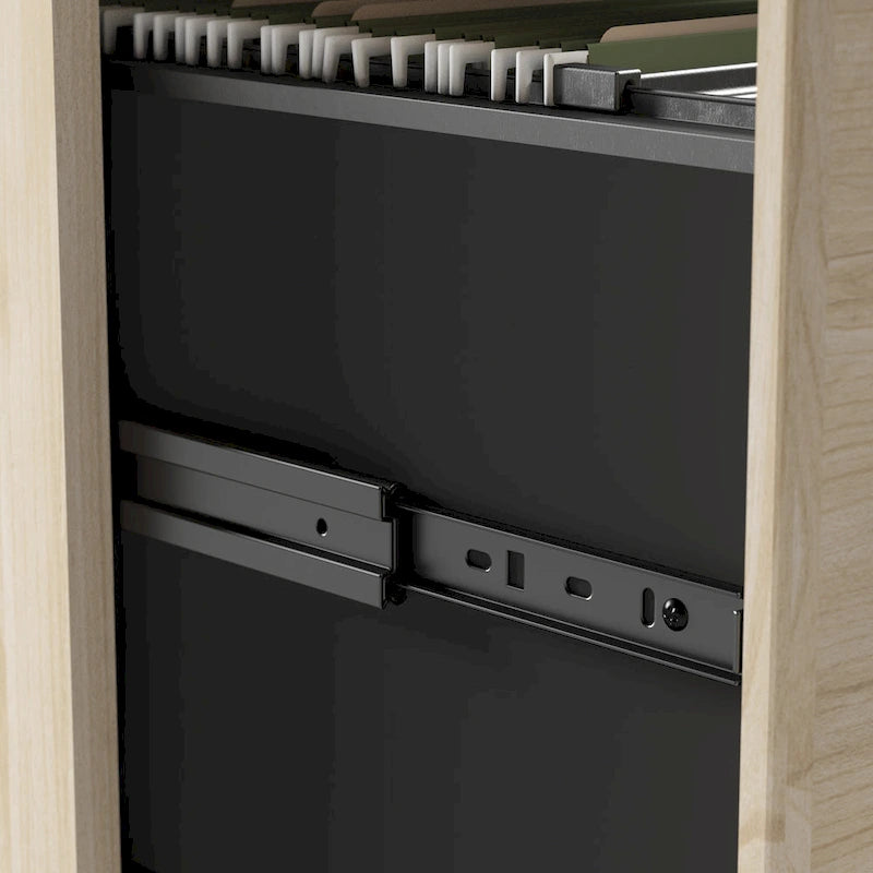 3-Drawer Mobile File Cabinet with Lock – Multiple Finishes, 1-Person