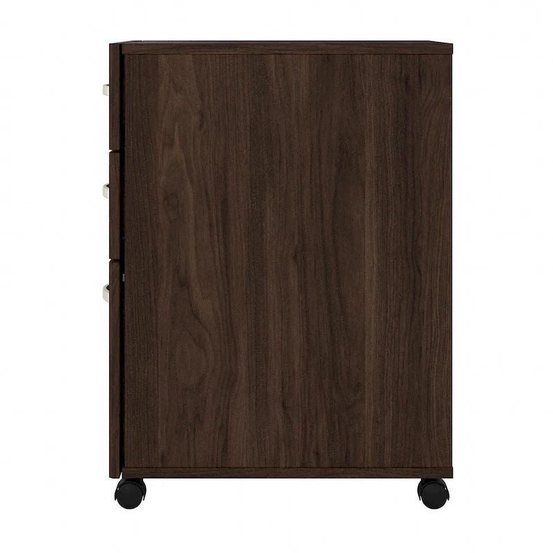 3-Drawer Mobile File Cabinet with Lock – Multiple Finishes, 1-Person