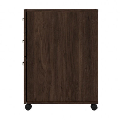 3-Drawer Mobile File Cabinet with Lock – Multiple Finishes, 1-Person