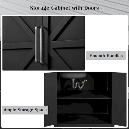 Outdoor Movable Kitchen Sink Patio Modular Kitchen Sink Station with Cabinet