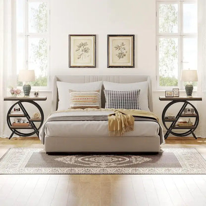 3-Tier End Table Narrow Side Table for Living Room