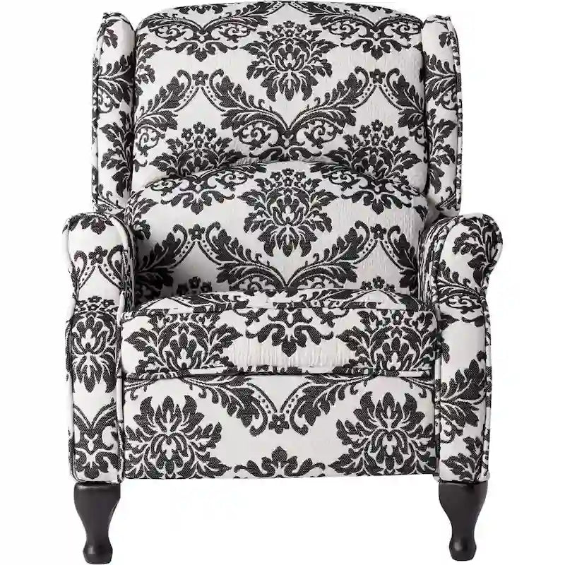 Simple Living Upholstered Wing Recliner