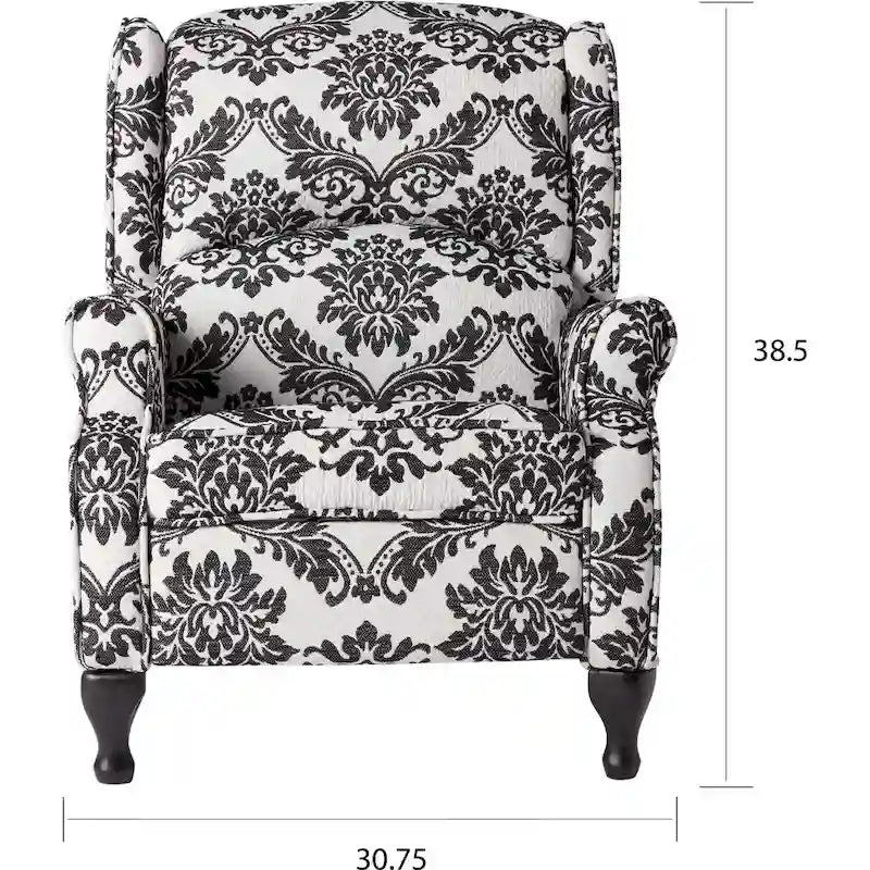 Simple Living Upholstered Wing Recliner