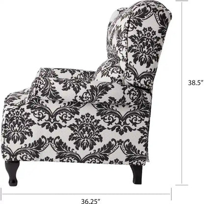 Simple Living Upholstered Wing Recliner