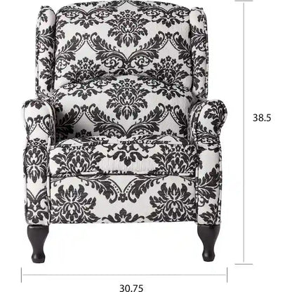 Simple Living Upholstered Wing Recliner