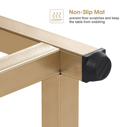 White / Brown 3-Tier Open Shelf Narrow Console Table – 1 Person Assembly