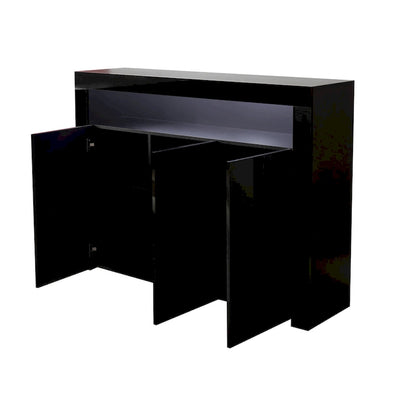Sideboard Storage Cabinet High Gloss with LED Light
