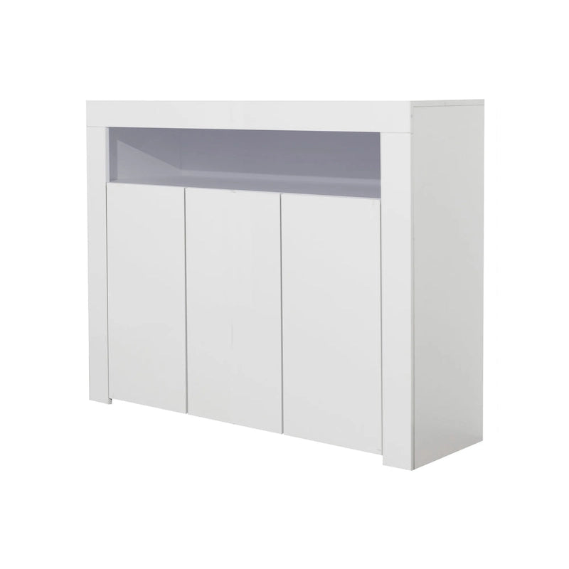 Sideboard Storage Cabinet High Gloss with LED Light