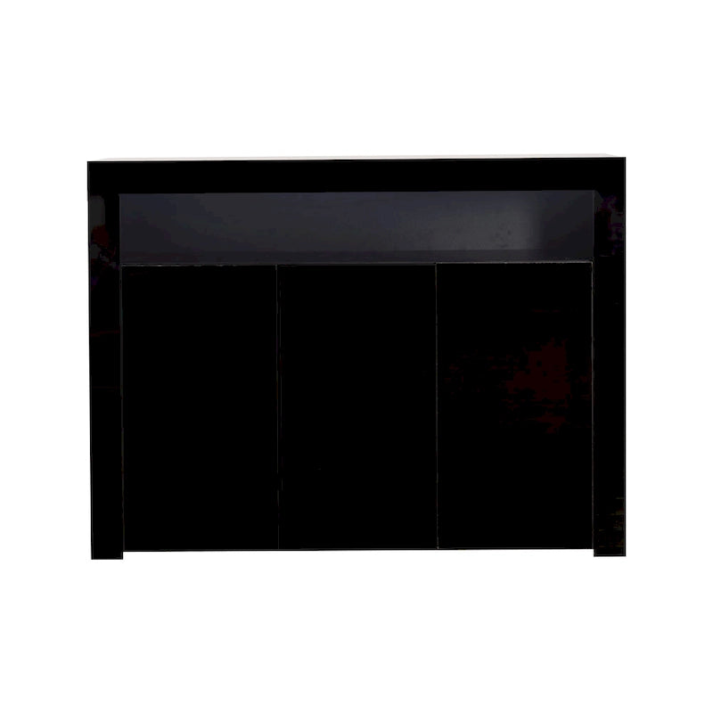 Sideboard Storage Cabinet High Gloss with LED Light