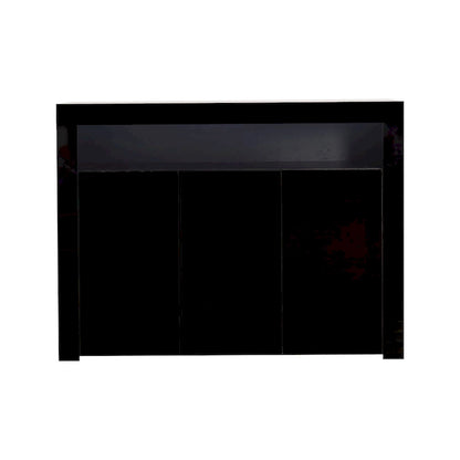 Sideboard Storage Cabinet High Gloss with LED Light