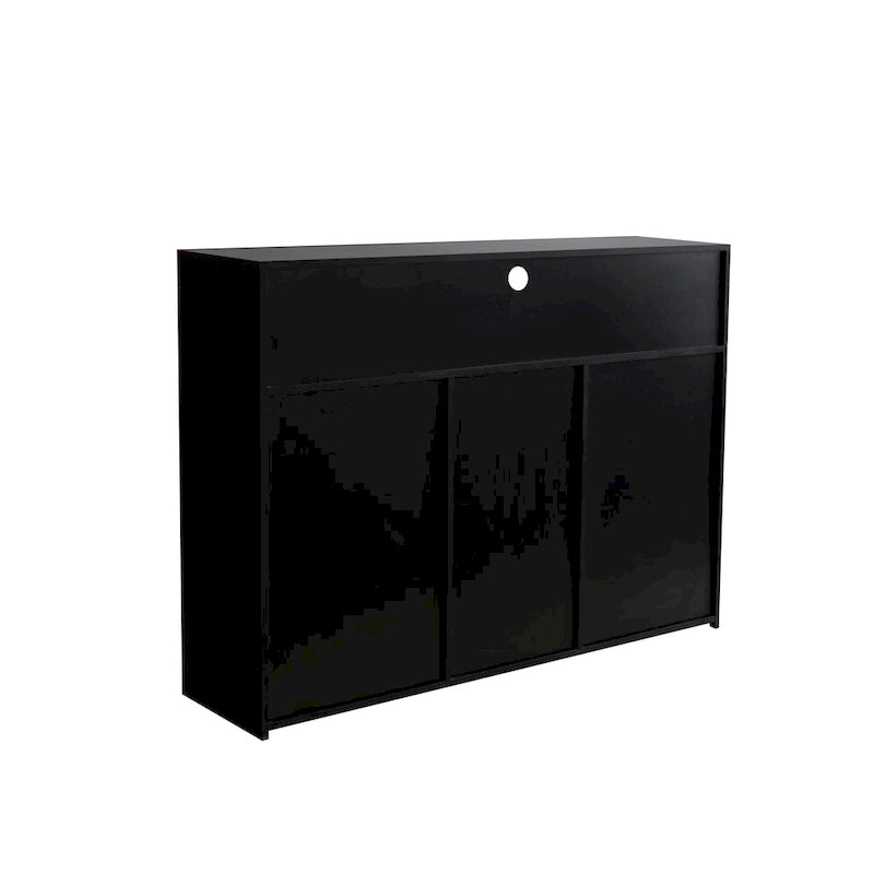 Sideboard Storage Cabinet High Gloss with LED Light
