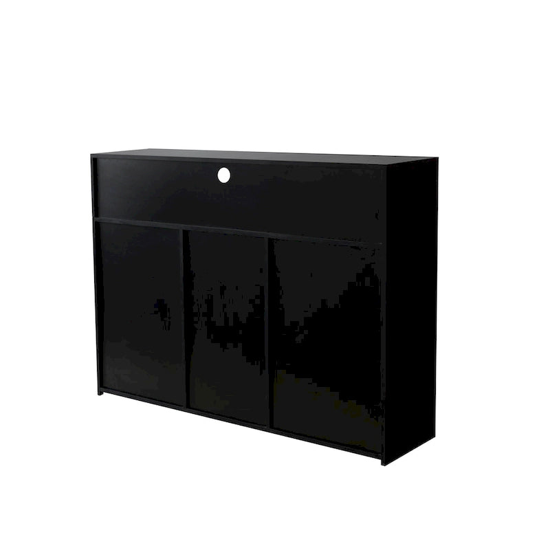 Sideboard Storage Cabinet High Gloss with LED Light