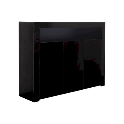 Sideboard Storage Cabinet High Gloss with LED Light