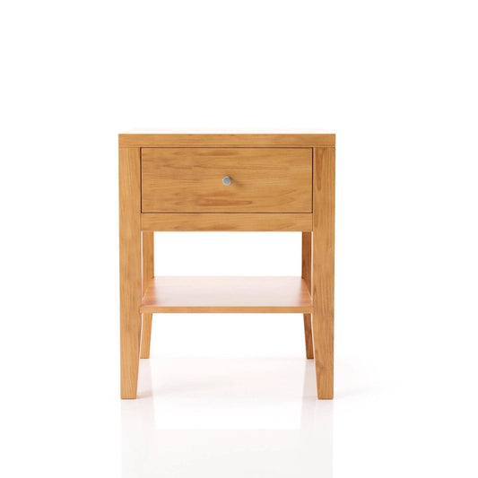 Larc Mid-Century Modern Solid Wood 1-Drawer Nightstand by Furniture of America