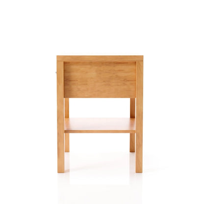 Larc Mid-Century Modern Solid Wood 1-Drawer Nightstand by Furniture of America