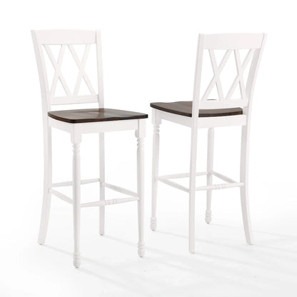 Crosley Shelby 2Pc Bar Stool Set - 18 W x21.75 D x 46.5 H