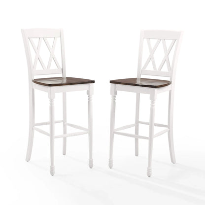 Crosley Shelby 2Pc Bar Stool Set - 18 W x21.75 D x 46.5 H