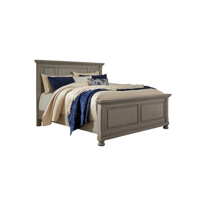 Light Grey Traditional Panel Bed – 1-2 Person, Queen / King / Cal King