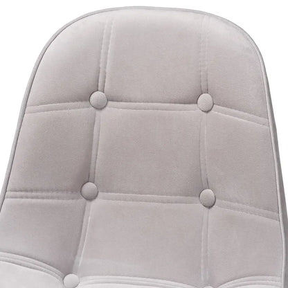 Kabira Contemporary Glam and Luxe Velvet Fabric and Gold Metal Swivel Office chair