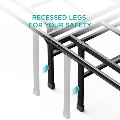 Priage by ZINUS SmartBase Super Heavy Duty Mattress Foundation, 14 Inch Metal Platform Bed Frame