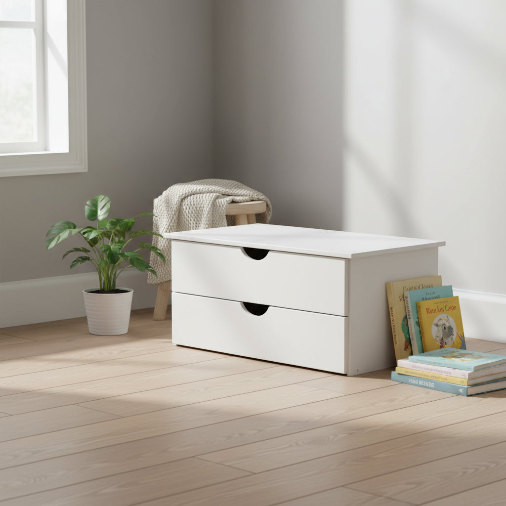 100% Solid Wood 2-Drawer Internal Chest for Cosmo 4-Door Wardrobe by Palace Imports
