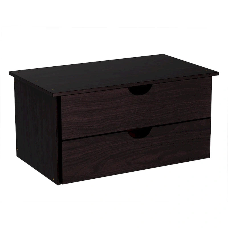 2-Drawer Internal Wardrobe Chest – White / Grey / Black / Java, Solid Pine, Single-Person Assembly