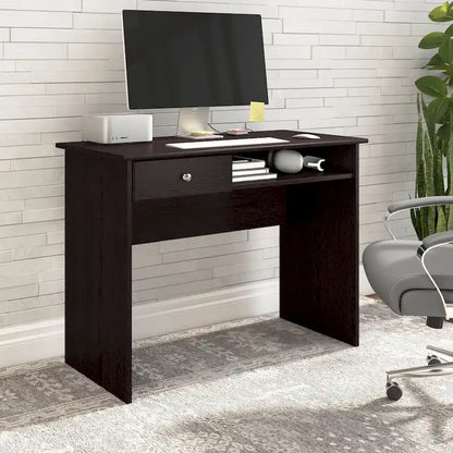 40" Writing Desk – White / Harvest Cherry / Espresso Oak / Heather Gray, Single