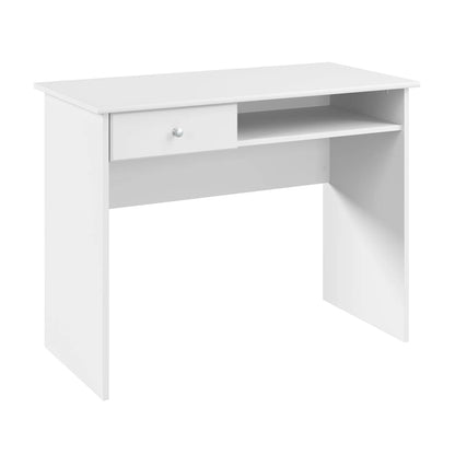 40" Writing Desk – White / Harvest Cherry / Espresso Oak / Heather Gray, Single