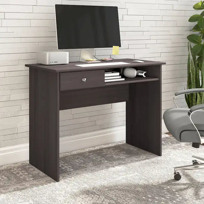 40" Writing Desk – White / Harvest Cherry / Espresso Oak / Heather Gray, Single