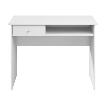 40" Writing Desk – White / Harvest Cherry / Espresso Oak / Heather Gray, Single