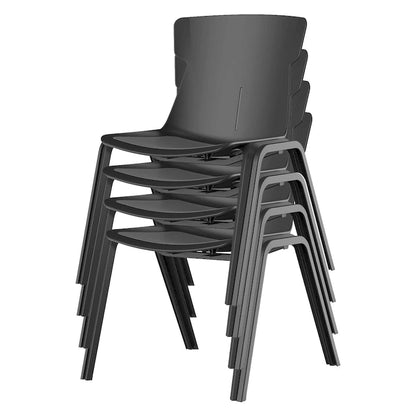 Mercer Modern Black Stackable Desk Chairs (Set of 4) by Furniture of America