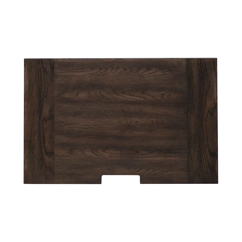Saddle Brown 3-Drawer Nightstand with Charging Station – Single