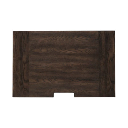 Saddle Brown 3-Drawer Nightstand with Charging Station – Single