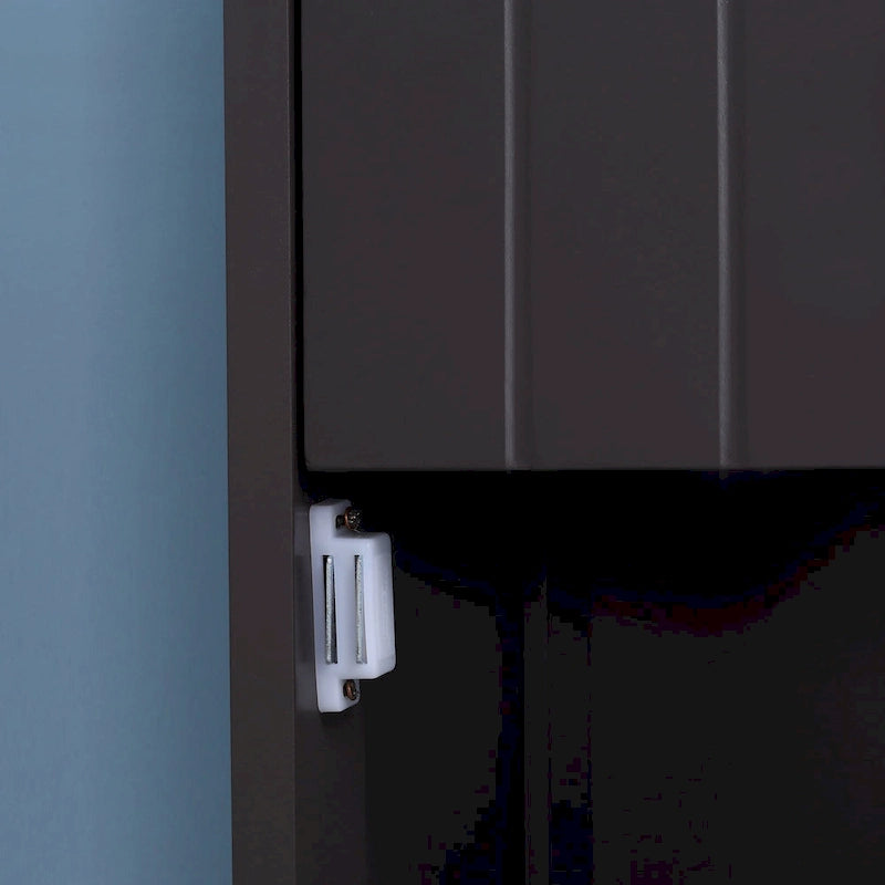 HOMCOM Bathroom Storage Cabinet, Free Standing Bath Storage Unit, Tall Linen Tower with 3-Tier Shelves and Drawer, Brown