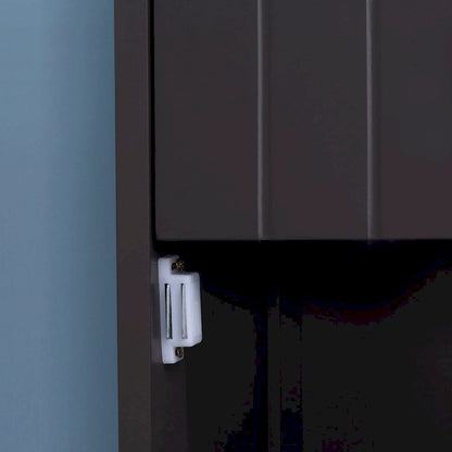 HOMCOM Bathroom Storage Cabinet, Free Standing Bath Storage Unit, Tall Linen Tower with 3-Tier Shelves and Drawer, Brown