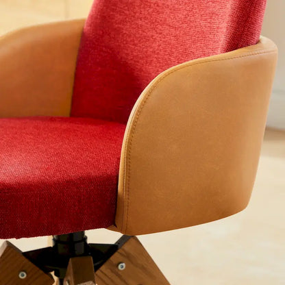 Art Leon Mid-century Modern Upholstered Home Office Desk Chair