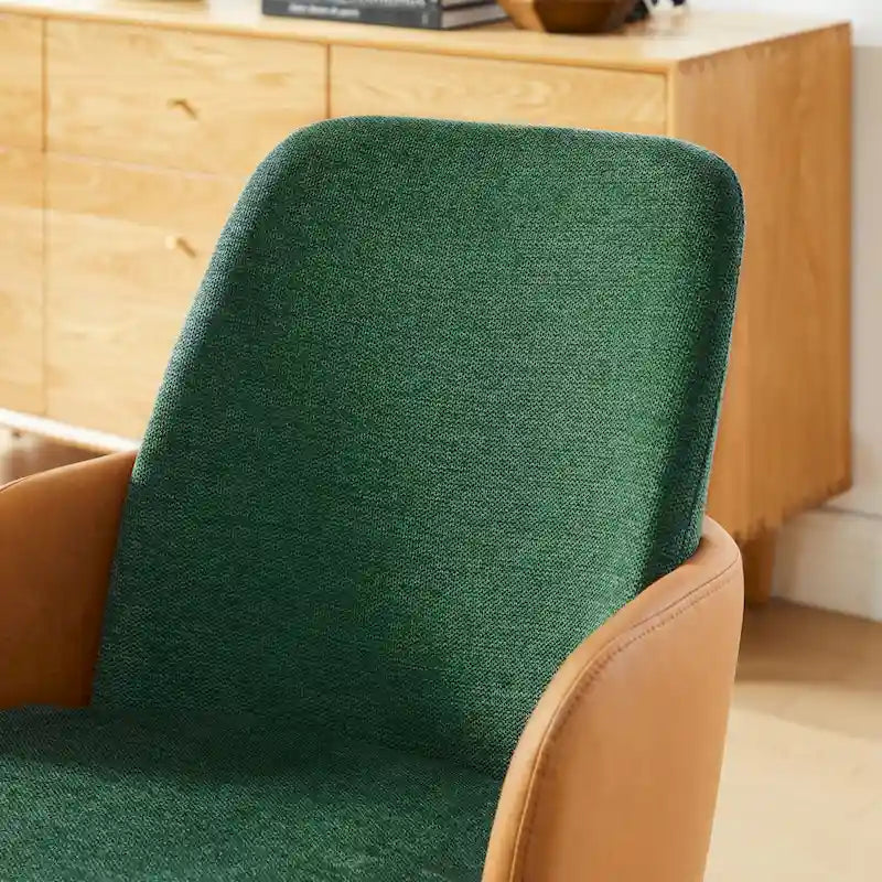 Art Leon Mid-century Modern Upholstered Home Office Desk Chair