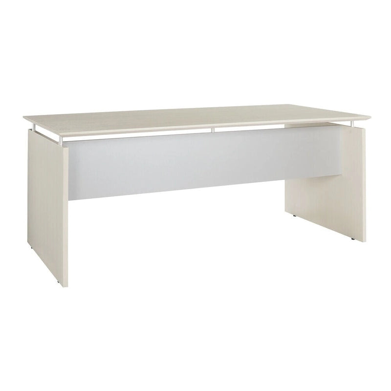 72"W Floating Surface Desk – Textured Sea Salt / Grey Steel / Mocha, Single-Person