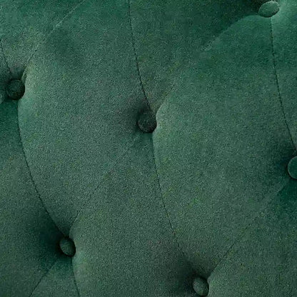 Grey / Sage / Black Velvet Button Tufted Accent Chair, Single Seat
