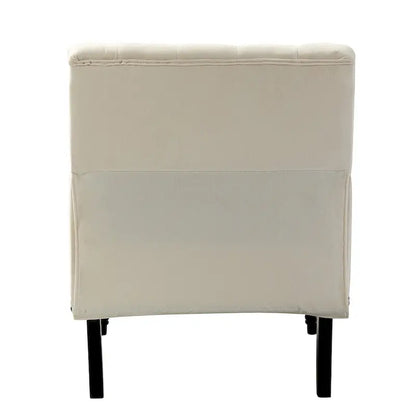 Grey / Sage / Black Velvet Button Tufted Accent Chair, Single Seat