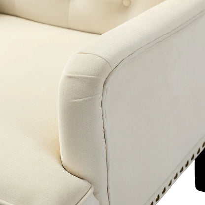 Grey / Sage / Black Velvet Button Tufted Accent Chair, Single Seat