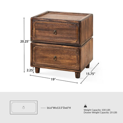 Greg Transitional 2 - Drawer Nightstand with Multiple Configurations by HULALA HOME