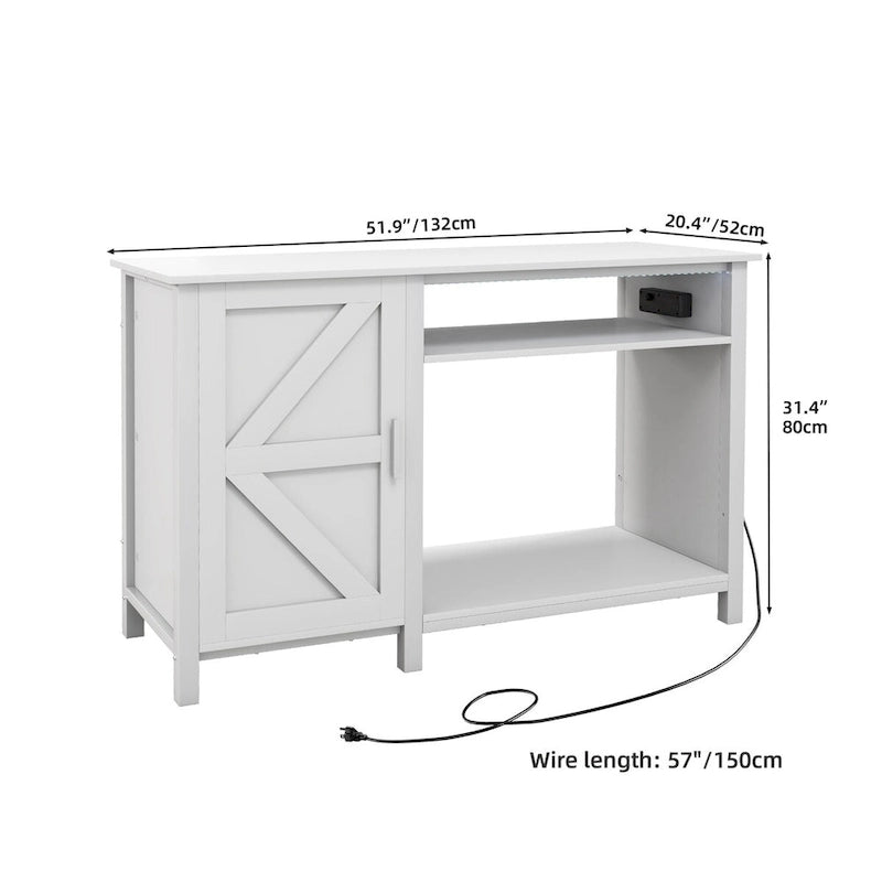 52 Wide Aquarium Stand for 55-75 Gallon Fish Tanks with RGB Light Strip
