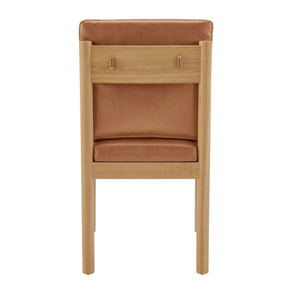 Melvin Faux Leather Dining Side Chair (Set of 2)