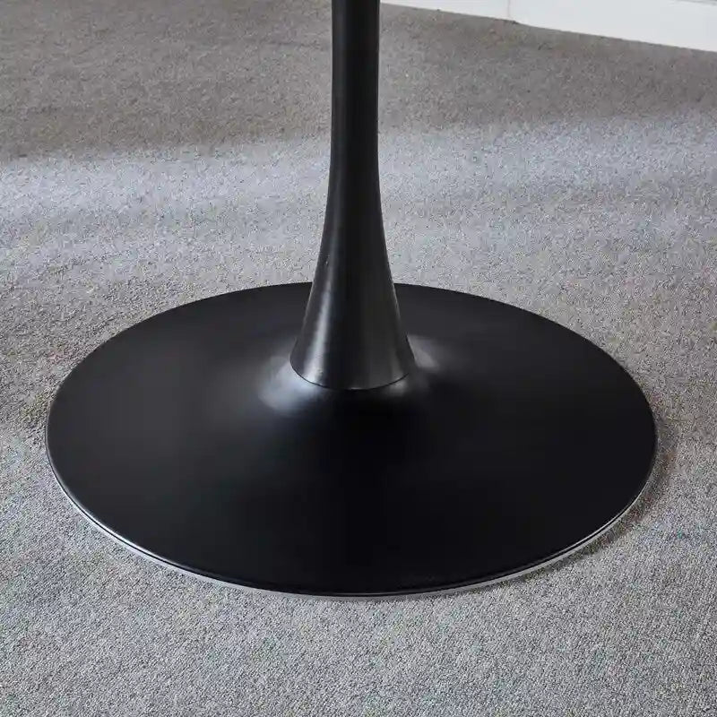 Round Dining Table with Pedestal Base