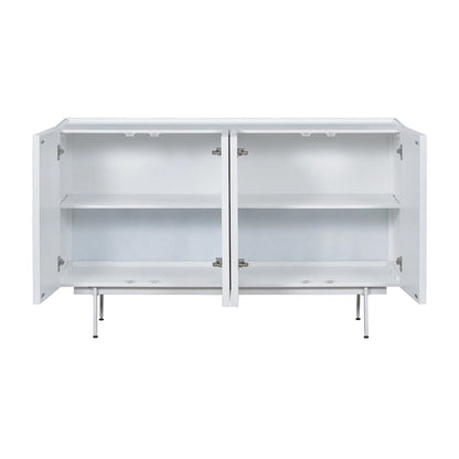 Sideboard Wooden Cabinet with 4 Doors Suitable for Living Rooms